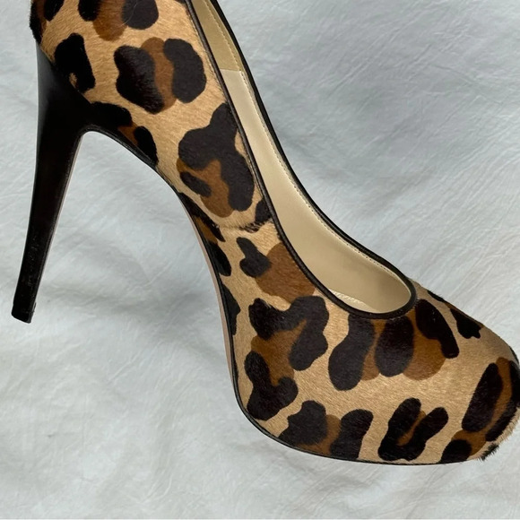 BRIAN ATWOOD 'MANIAC' LEOPARD PRINT CALF HAIR STILETTOS SIZE 39 SEXY AF DESIGNER - Picture 12 of 16